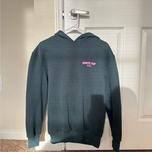 White Fox Green Hoodie